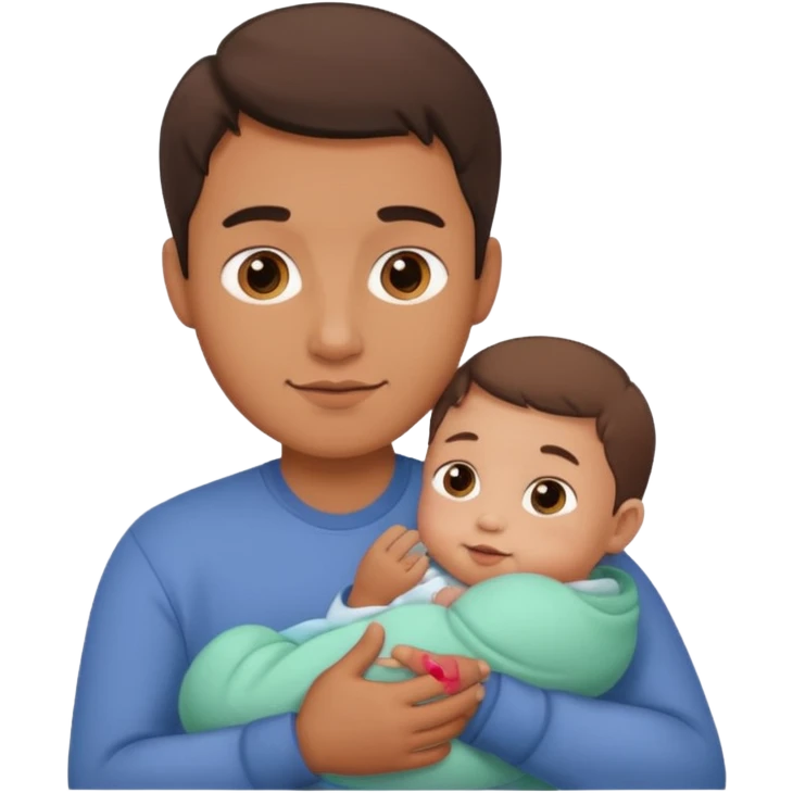 Man with one Baby. emoji