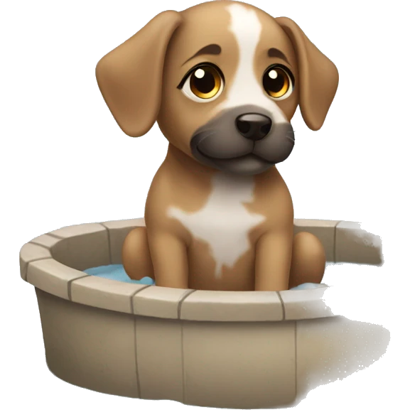 Puddle puppy  emoji