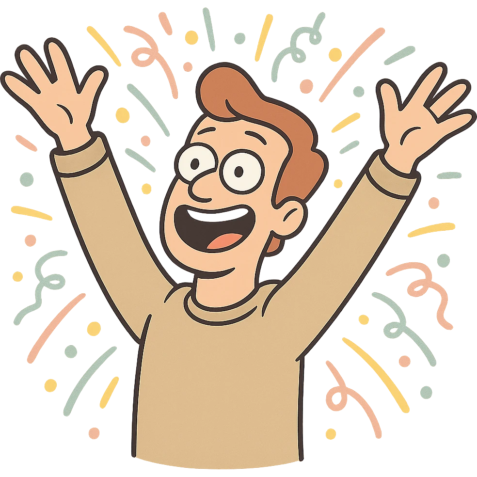 cartoon confetti burst, colorful and festive, in flat toon style emoji