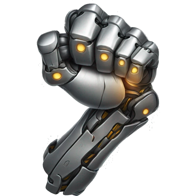 Cyborg arm only flexing bicep and shoulder emoji