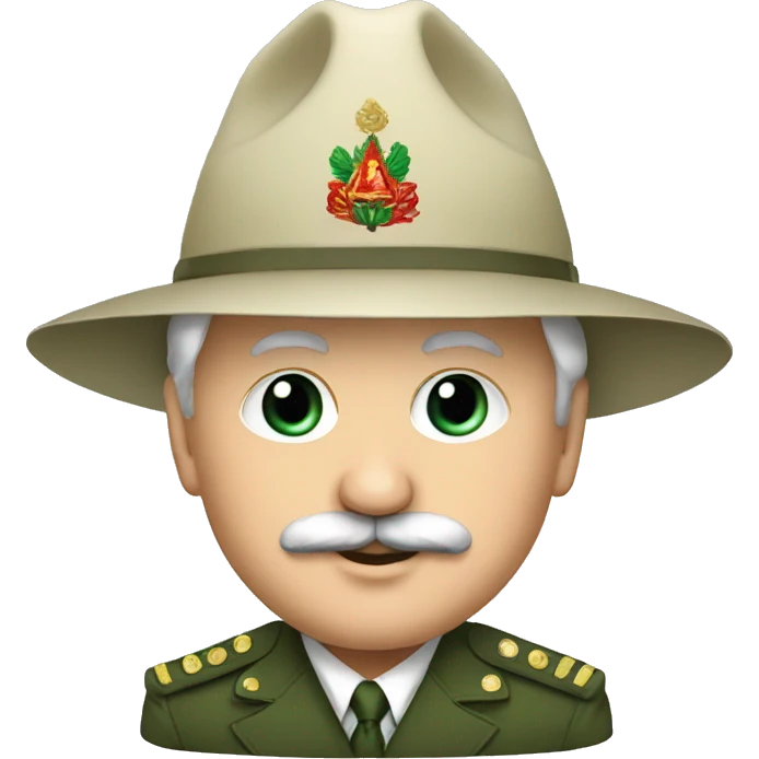 Lukashenko wears hebrew hat emoji