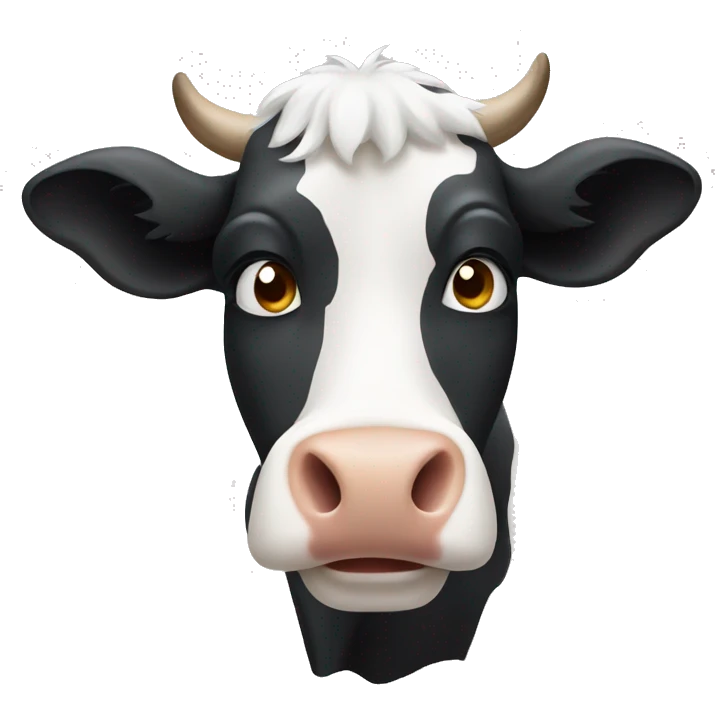 Cow with white face emoji