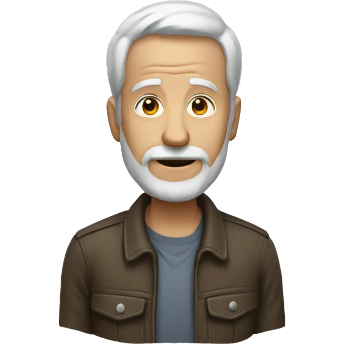 man old stop full body emoji