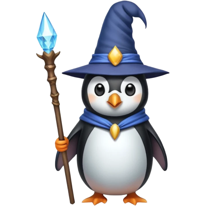 Penguin Wizard emoji