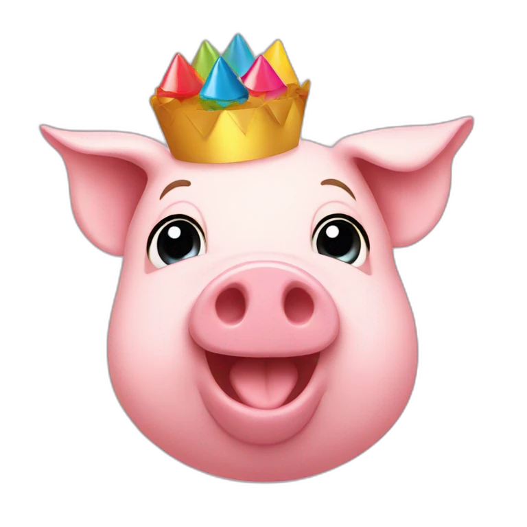 birthday pig emoji