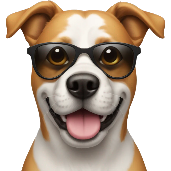 Dog with sunglasses  emoji
