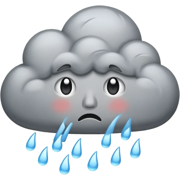 stormy cloud crying and sad
 emoji