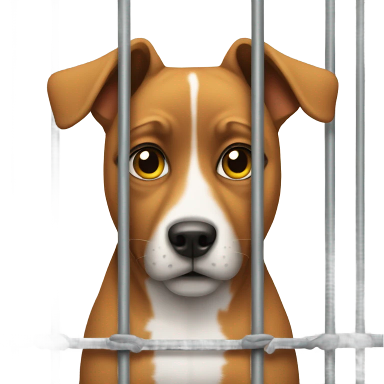 Dog in jail emoji