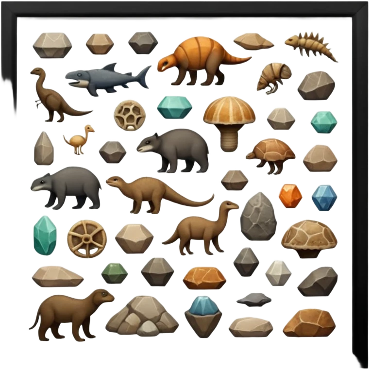 see animals, fossils and minerals 🐾
 emoji