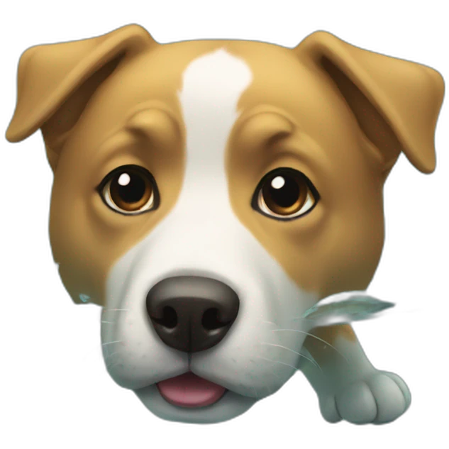dog is swimming emoji
