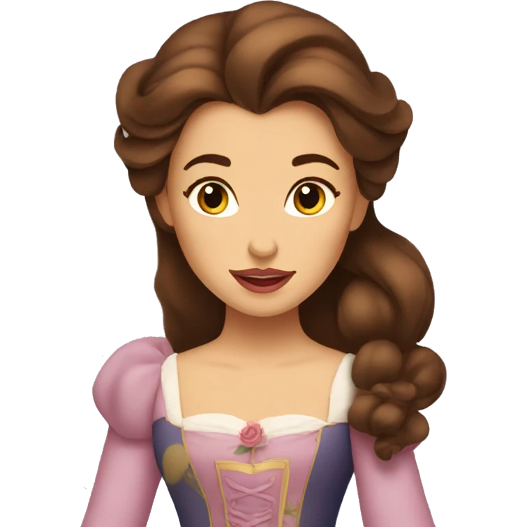 beauty and the beast belle emoji
