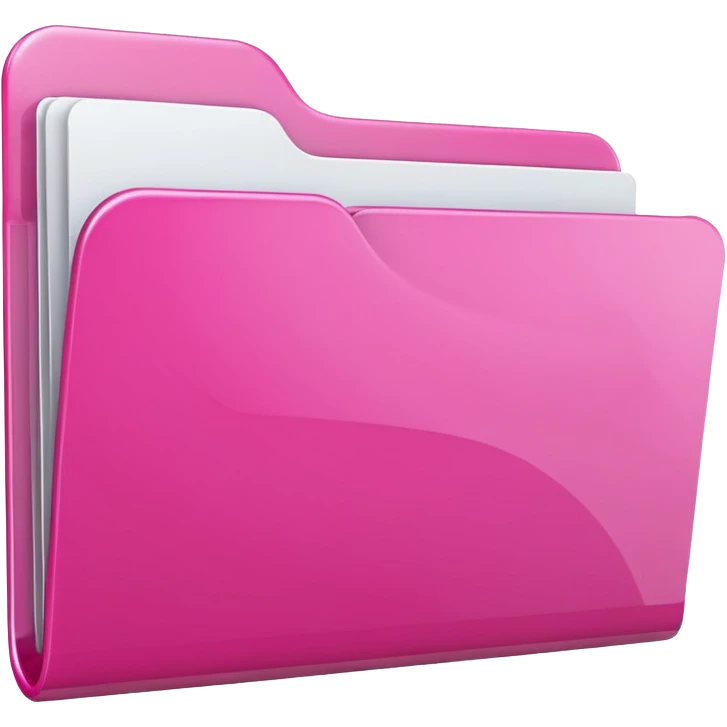 Pink empty folder emoji emoji