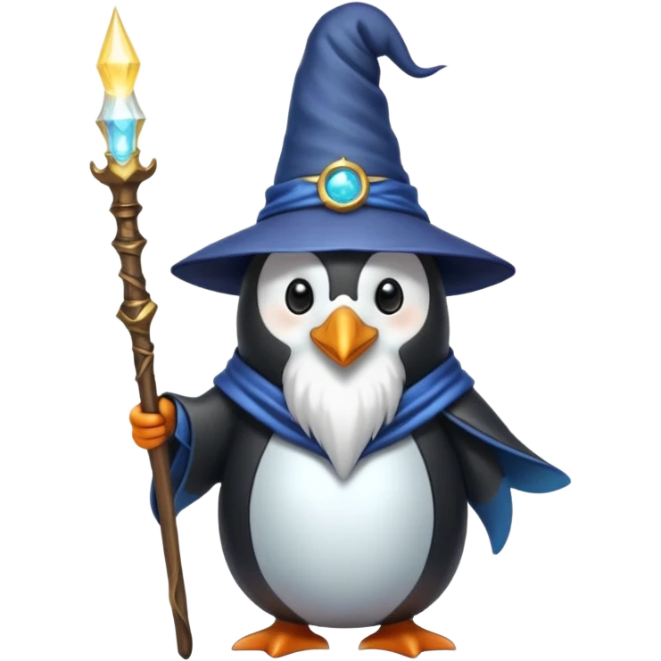 Penguin Wizard emoji