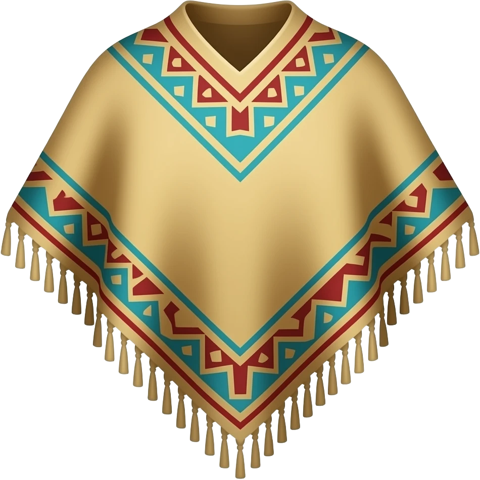 Poncho mexican emoji