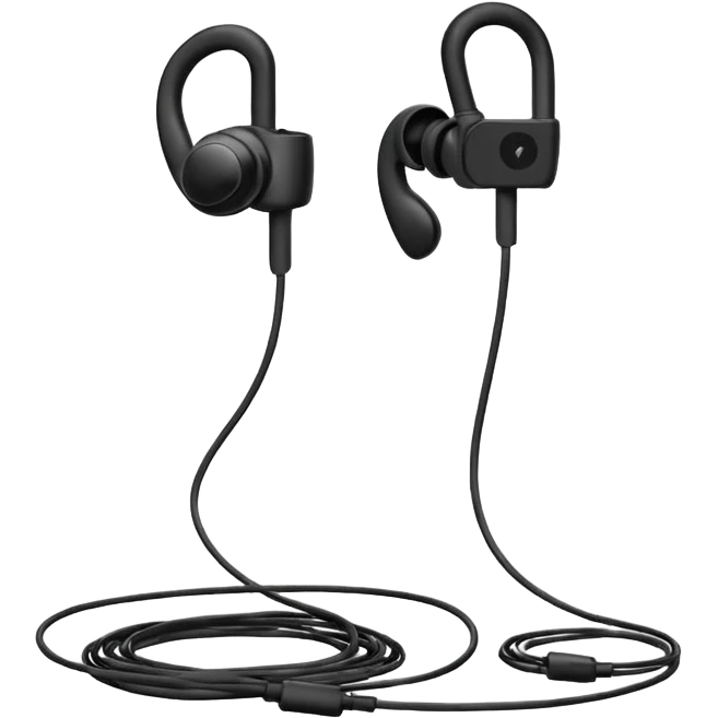 old wired earphones emoji