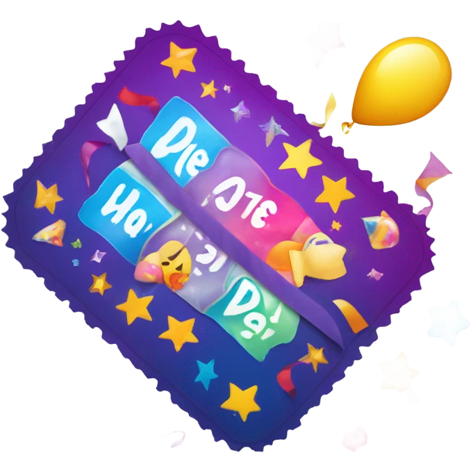 tickets for a party emoji
