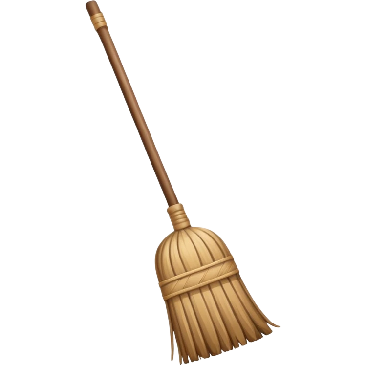 create a broom emoji with dust emoji