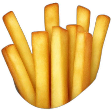 a french fry and a baguette  emoji