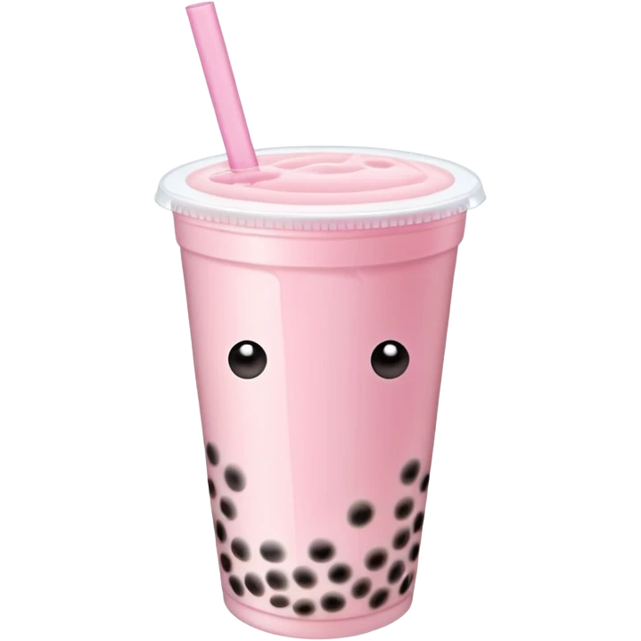 Pastel Pink Bubble Tea emoji