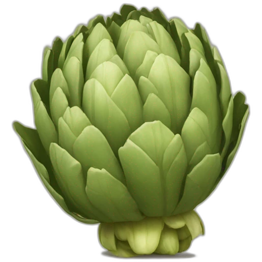 an artichoke that tans At sun emoji