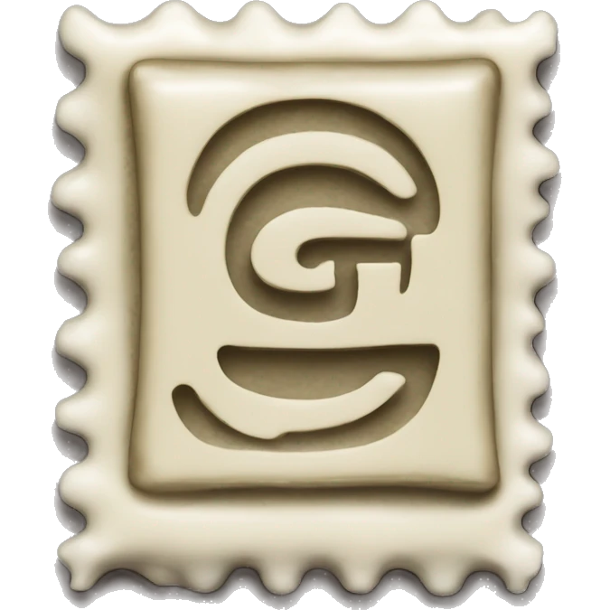 Stamp wax with a G letter emoji