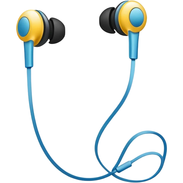 white earphone 
 emoji