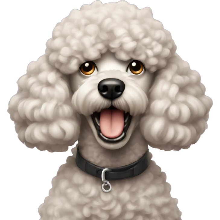 Angry poodle emoji
