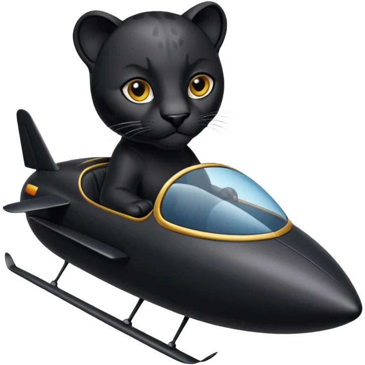 panther driving glider emoji