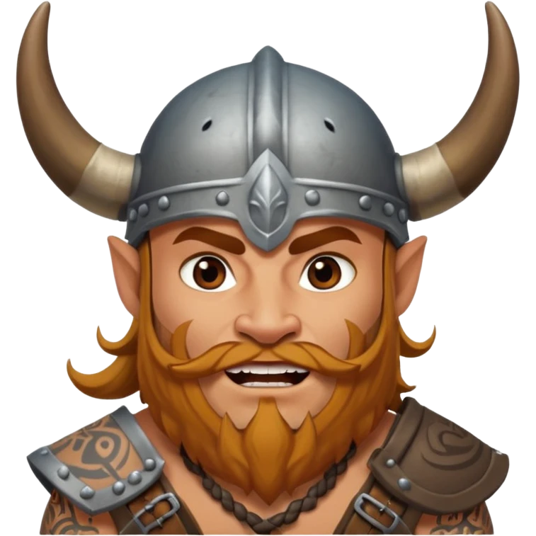 excited Māori Viking with some tatoos emoji