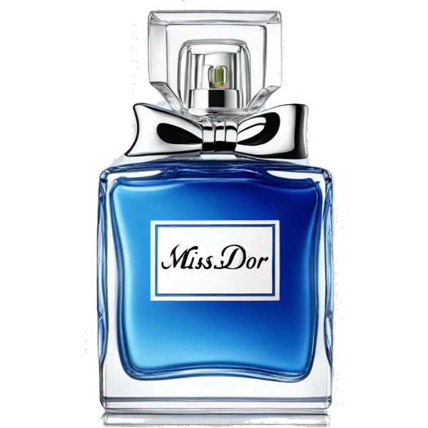 Miss Dior pefume in blue  emoji