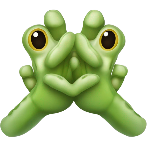 Frog toes emoji