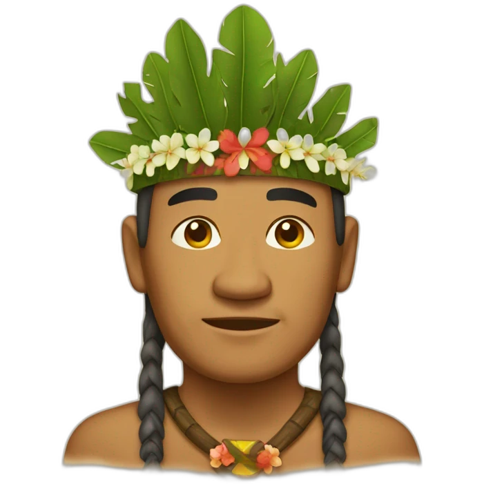 Hawaiian chief emoji