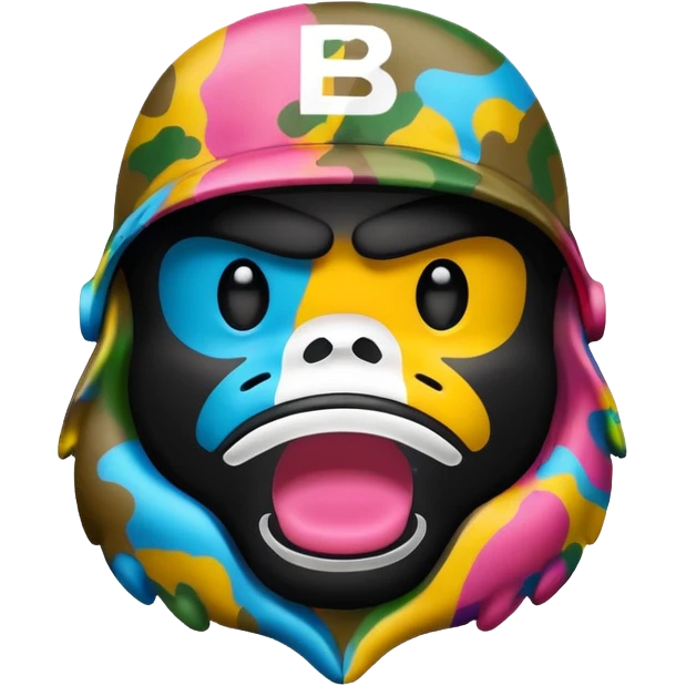 Сделай логотип Bape emoji