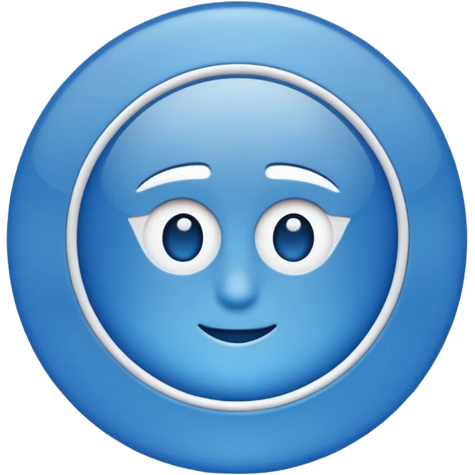 Verificación Azul lines del centro blancas emoji