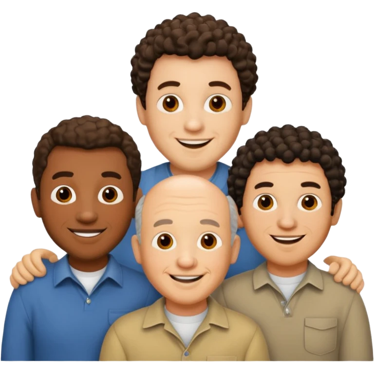 3 Stooges Larry Moe Curly emoji