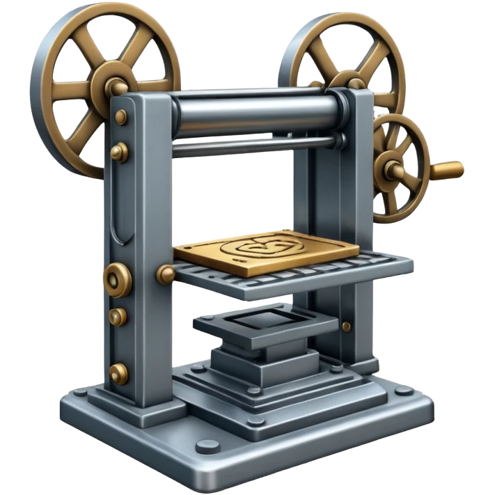 intaglio printing press emoji