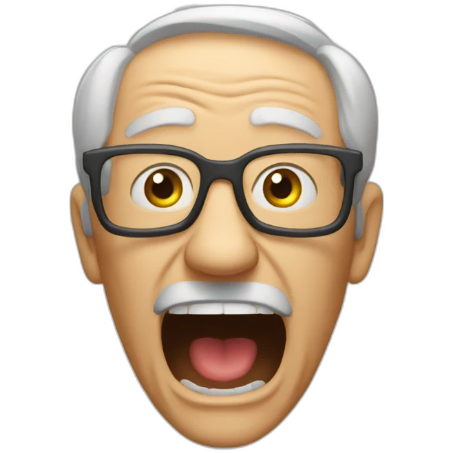 Old man yelling at iterable  emoji