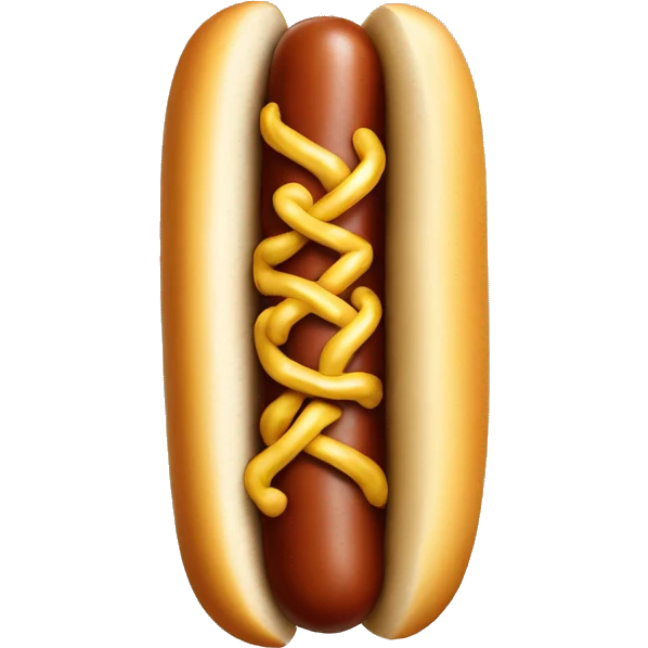 Hotdog wearing a gold chain  emoji