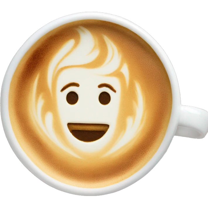 Latte art emoji