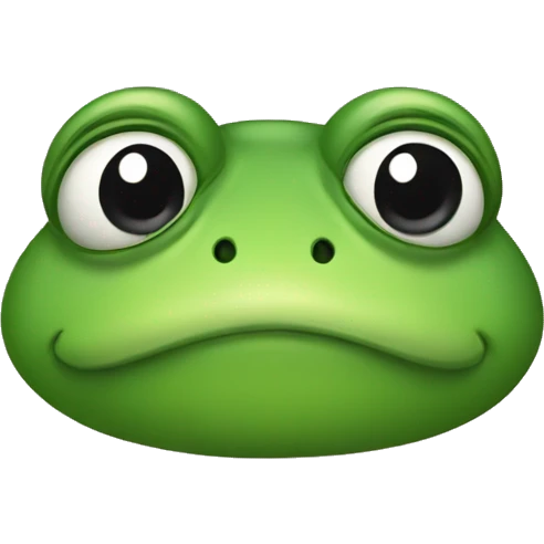 Sad frog emoji