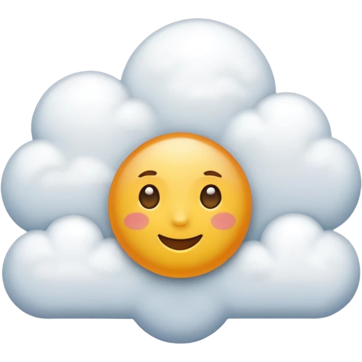 nuage ensoleillé emoji
