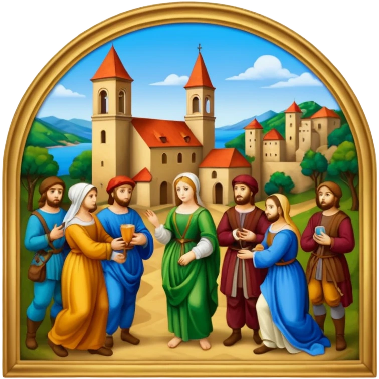 Renaissance painting
 emoji