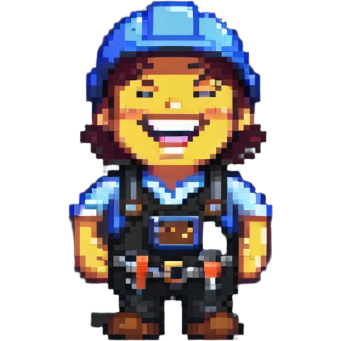 builder laughing hard emoji