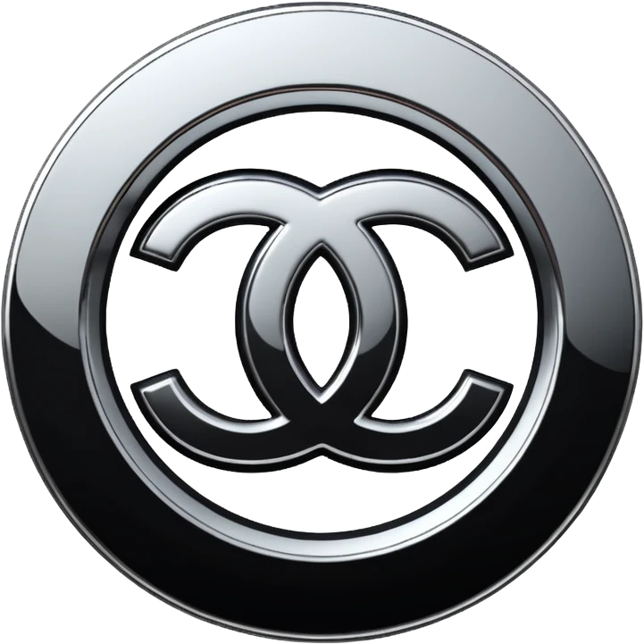 Chanel sport logo chrome glossy emoji
