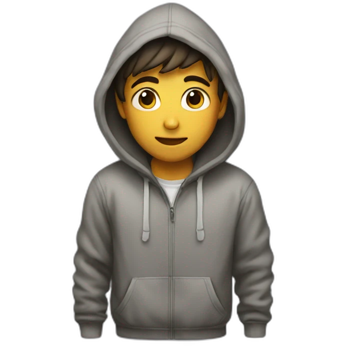 boy in a hoddie emoji