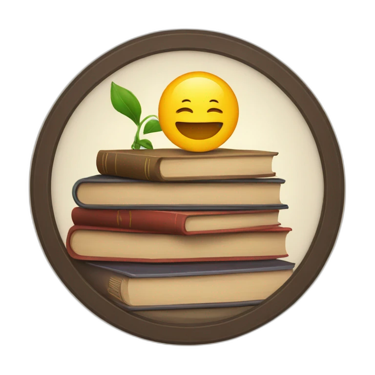 circle and books emoji