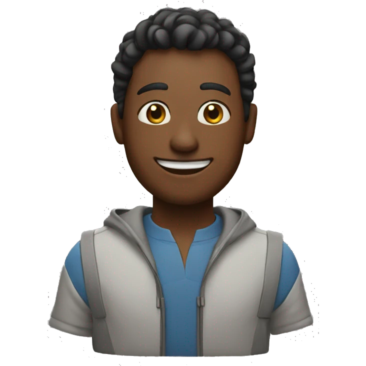 a men welcoming people emoji