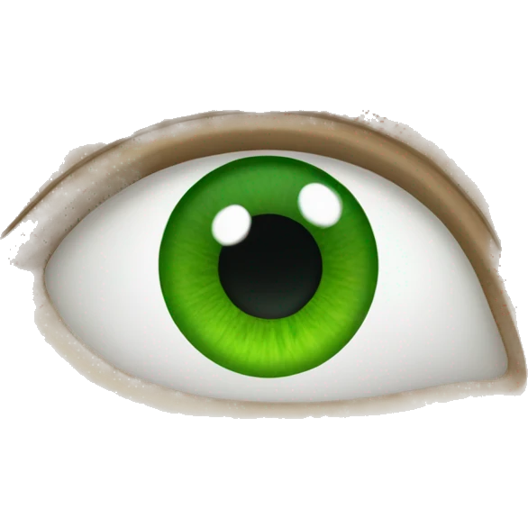 Green eye emoji