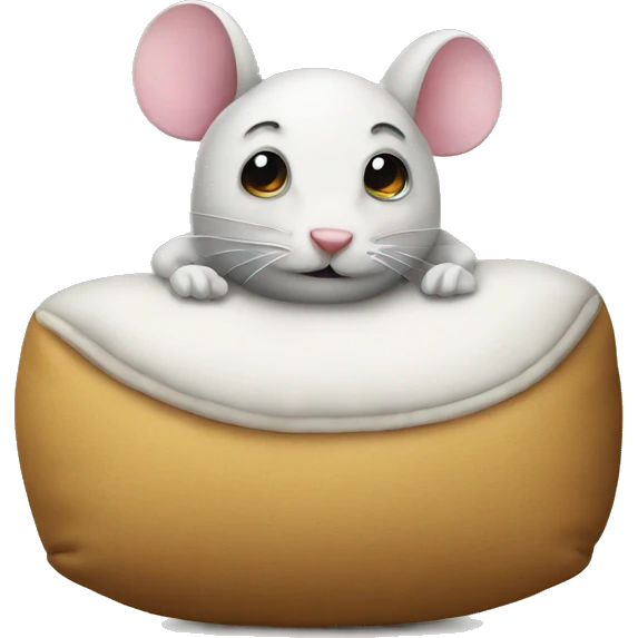 pillow with mouse  emoji