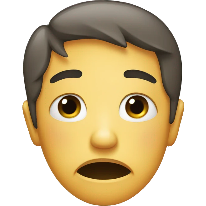 crying with no trust emoji